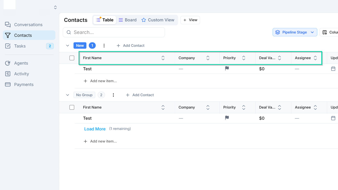Contact layouts - display fields in the contact panel